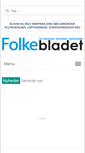 Mobile Screenshot of folkebladet.dk