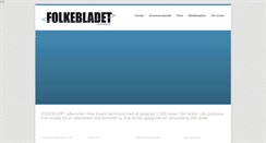 Desktop Screenshot of folkebladet.net